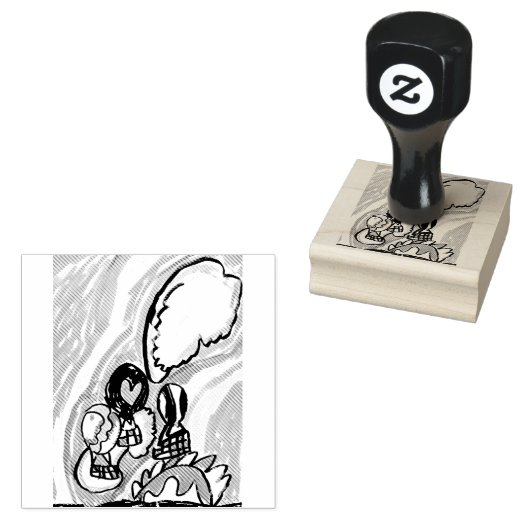 Sommerluftballons gummistempel (Stempel)