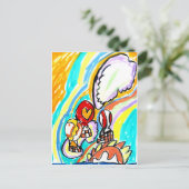 Sommerluftballons postkarte (Stehend Vorderseite)
