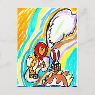 Sommerluftballons postkarte