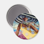 Sommermädchen III Magnet (Vorderseite/Rückseite)