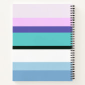 Sommermädchen inspirierte Streifen farbig Notizblock (Rückseite)