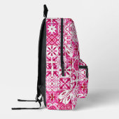 Sommermajolika rot sizilianische Mittelmeer Bedruckter Rucksack (Links)