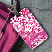 Sommermajolika rot sizilianische Mittelmeer Gepäckanhänger