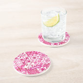 Sommermajolika rot sizilianische Mittelmeer Getränkeuntersetzer (Seite)