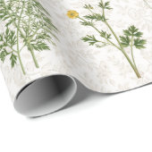 Sommermauer Vintage Wildblume Geschenkpapier (Rolleneckpunkt)
