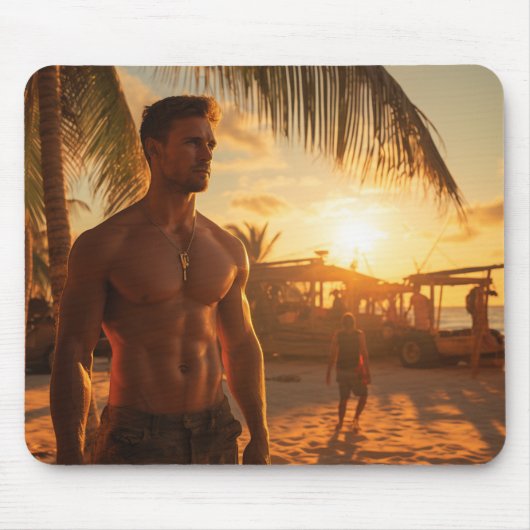 Sommermauspad mit gutem Mann Mousepad (Vorne)