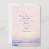 Sommermeer 12x18 Beach Hochzeitseinladung Einladung (Rückseite)