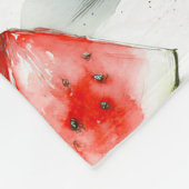 Sommermelonen-Wasserfarbmuster Fleecedecke (Ecke)