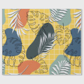 Sommermemphi nahtlos, abstrakte Formen und Geschenkpapier (Flach)