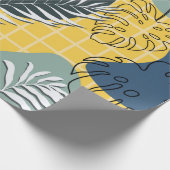 Sommermemphi nahtlos, abstrakte Formen und Geschenkpapier (Ecke)