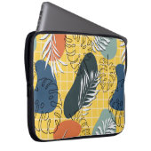 Sommermemphi nahtlos, abstrakte Formen und Laptopschutzhülle (Vorne Rechts)