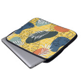 Sommermemphi nahtlos, abstrakte Formen und Laptopschutzhülle (Vorne Knopf)
