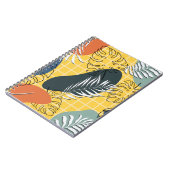 Sommermemphi nahtlos, abstrakte Formen und Notizblock (Linke Seite)