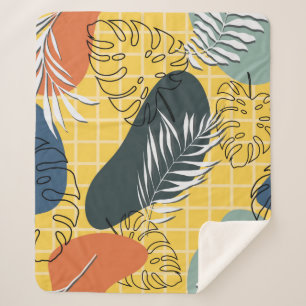 Sommermemphi nahtlos, abstrakte Formen und Sherpadecke
