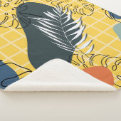 Sommermemphi nahtlos, abstrakte Formen und Sherpadecke (3/4)