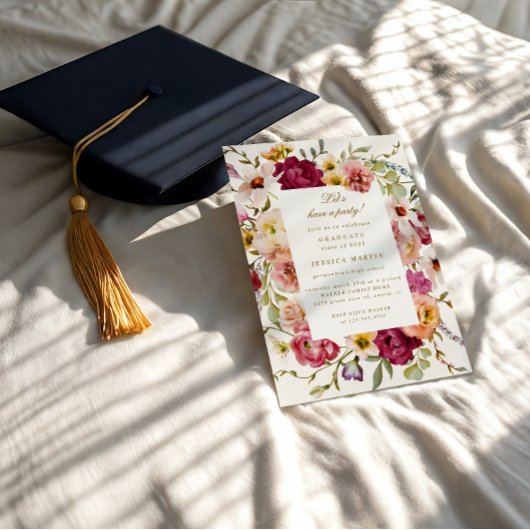 Sommermesse für Blumenflora Foto Einladung