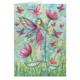 Sommermohn-Fee-Schmetterling-Kunst seltsam