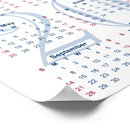 Sommermohn. Fine Art Calendar 2025 Poster (Ecke)