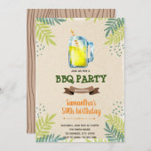 Sommermonate Grillen Geburtstagsfeier Einladung (Vorne/Hinten)