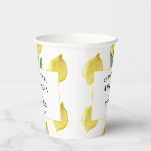 Sommermonate Hochzeit Pappbecher (Rechts)