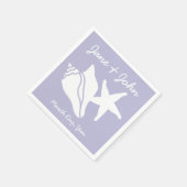 Sommermonate in Lavendel Napkins Serviette (Ecke)