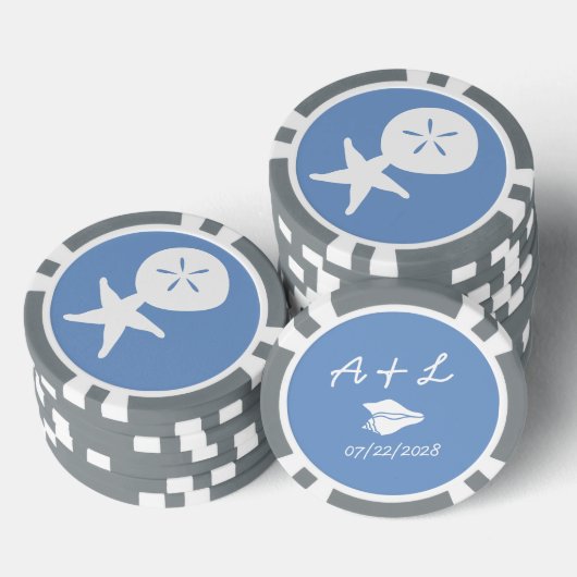 Sommermonate in Periwinkle Pokerchips (Stapel)