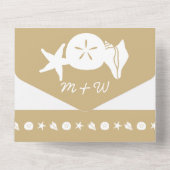 Sommermonate in Sand All In One Einladung (Rückseite)