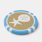 Sommermonate in Sand Pokerchips (Einzeln)