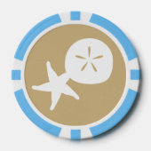 Sommermonate in Sand Pokerchips (Vorderseite)