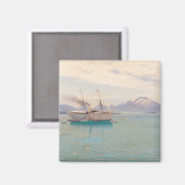 Sommermorgens bei Molde, 1892 Magnet (Vorderseite/Rückseite)