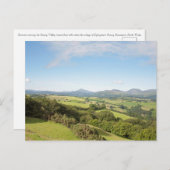 Sommermorgens im Conwy Tal Postkarte (Vorne/Hinten)