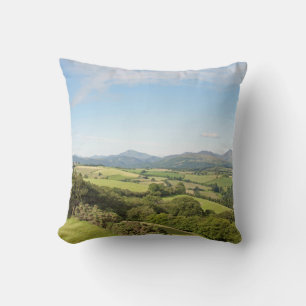 Sommermorgens im Conwy Valley Postcard Kissen