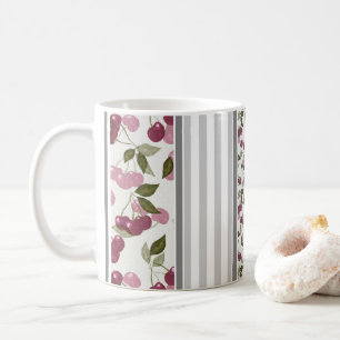 Sommermuster aus mehrfarbigen Streifen Kaffeetasse