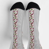 Sommermuster aus mehrfarbigen Streifen Socken (Oben)