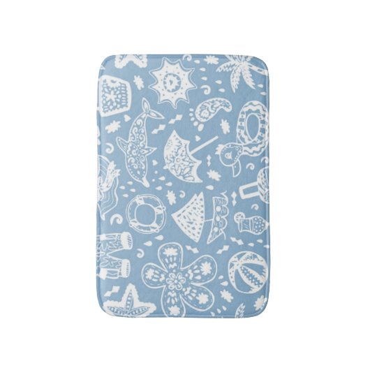 Sommermuster Badematte (Vorderseite Vertikal)