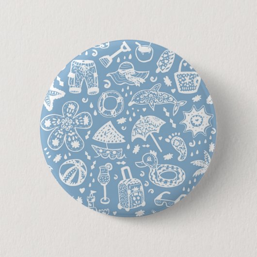 Sommermuster Button (Vorderseite)