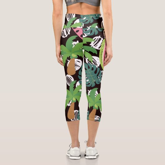 Sommermuster Capri Leggings (Rückseite)