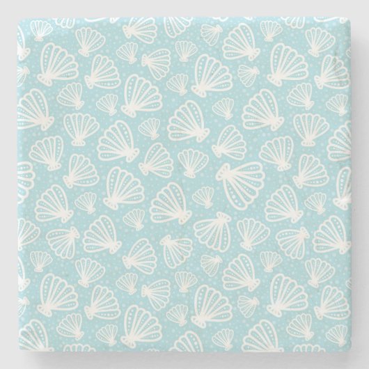 Sommermuster der Muschel Steinuntersetzer (Vorderseite)