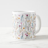 Sommermuster der Wildblume Jumbo-Tasse (Vorderseite Rechts)