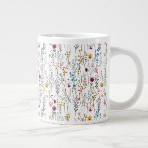 Sommermuster der Wildblume Jumbo-Tasse