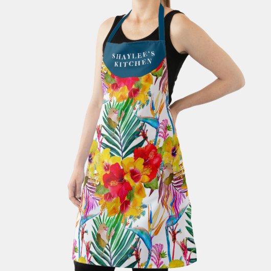 Sommermuster des tropischen Hibiskus Schürze (InSitu)