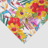 Sommermuster des tropischen Hibiskus Seidenpapier (Ausschnitt)