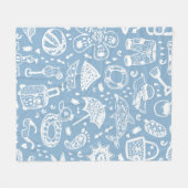 Sommermuster Fleecedecke (Vorderseite (Horizontal))