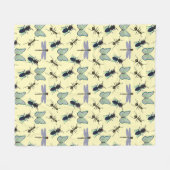 Sommermuster Fleecedecke (Vorderseite (Horizontal))