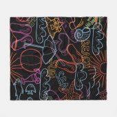 Sommermuster Fleecedecke (Vorderseite (Horizontal))
