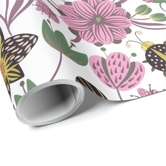 Sommermuster Geschenkpapier (Rolleneckpunkt)