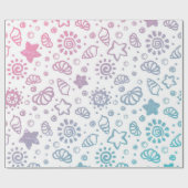 Sommermuster Geschenkpapier (Flach)