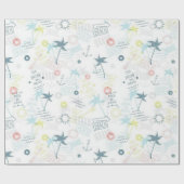 Sommermuster Geschenkpapier (Flach)