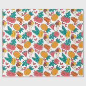 Sommermuster Geschenkpapier (Flach)