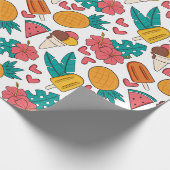 Sommermuster Geschenkpapier (Ecke)